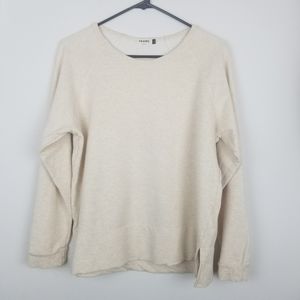 Franc Large Cream Colored Sweatshirt